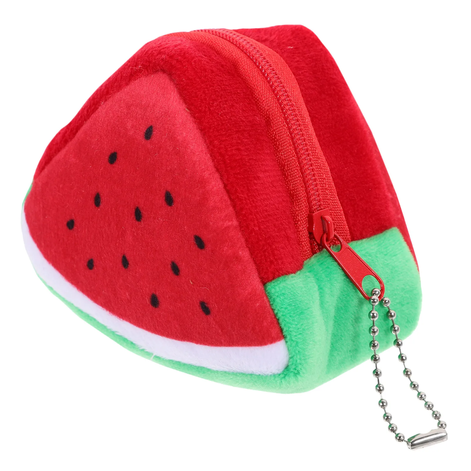 Small Watermelon Coin Purse for Women Lightweight Fruit Themed Zippered Pouch Coins Lipstick Keys Storage Cute Gift for Wife