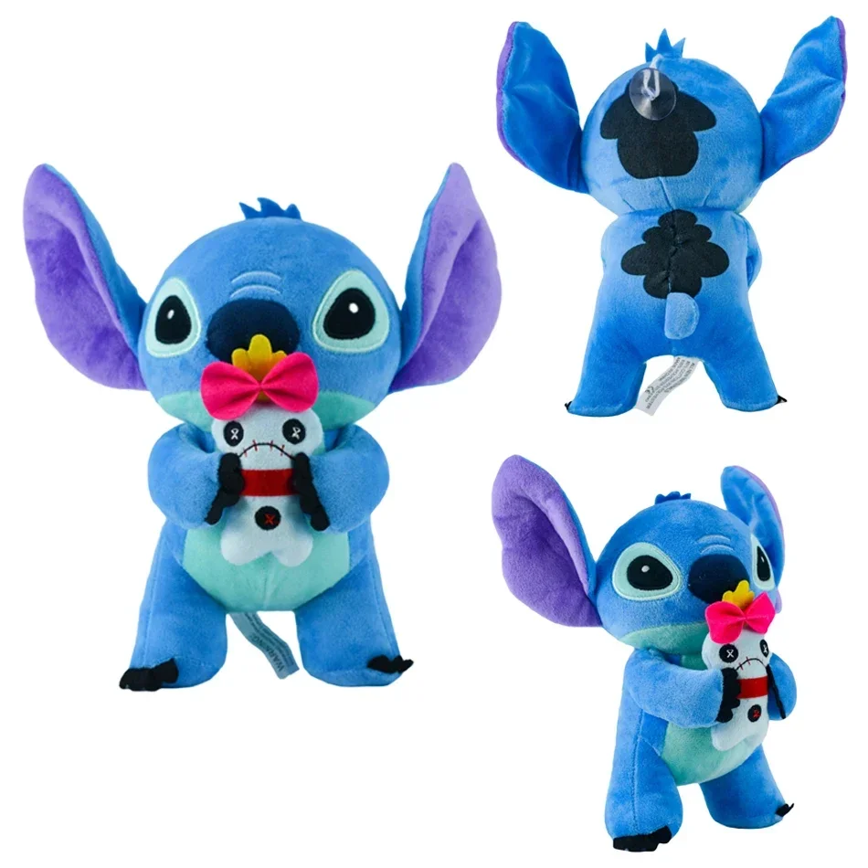 25cm 22cm 12.5cm Stitch Angel Plush Cute Anime Cartoon Toys Dolls Plush Car Desk Decoration Birthday Gifts For Children Kid Fan