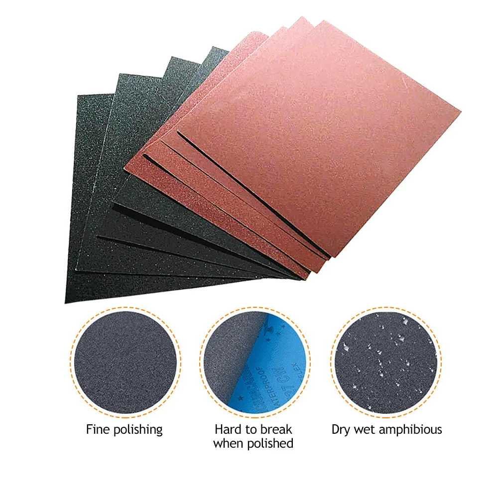 20Pcs 8×10\'\' Sanding Paper Metals Polishing Sheets/Automotive Sanding Sheets/Wood Polishing Sheets/Furniture Polishing Sandpaper