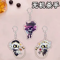 Anime KeyChain Women Murder Drones Key Chain for Men Uzi Doorman Key Ring N Acrylic Car Keyring V Pendant Cosplay Girls Gift