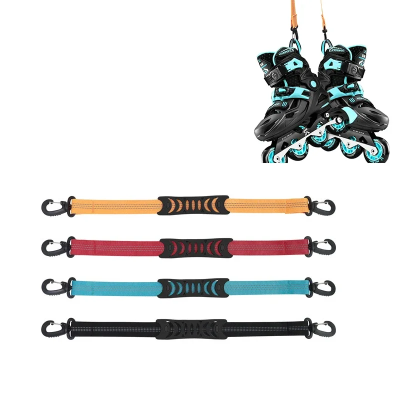 2Pc Roller Skate Shoe Lifter Ski Boot Strap Portable Inline Skate Straps Ice Skates Carrying Straps Winter Skiing Accessorie