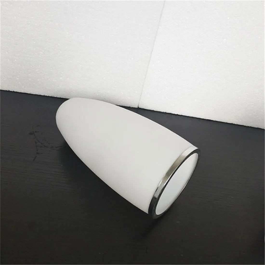 Reemplazo de pantalla de vidrio blanco mate para lámpara colgante de isla E26 E27, cubierta de pantalla de vidrio de 4,3 cm para lámpara colgante de