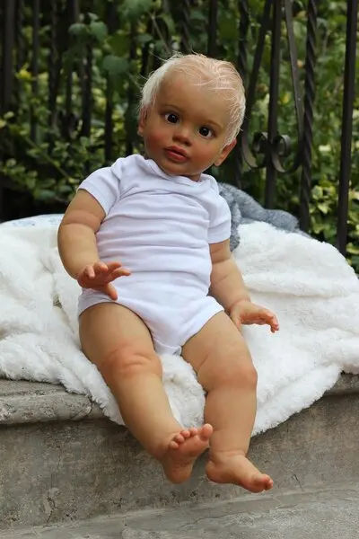 

FBBD Customized Limited Supply 26inch Reborn Baby Pippa With Hand-Rooted Hair Already Finished Doll Christmas Gift