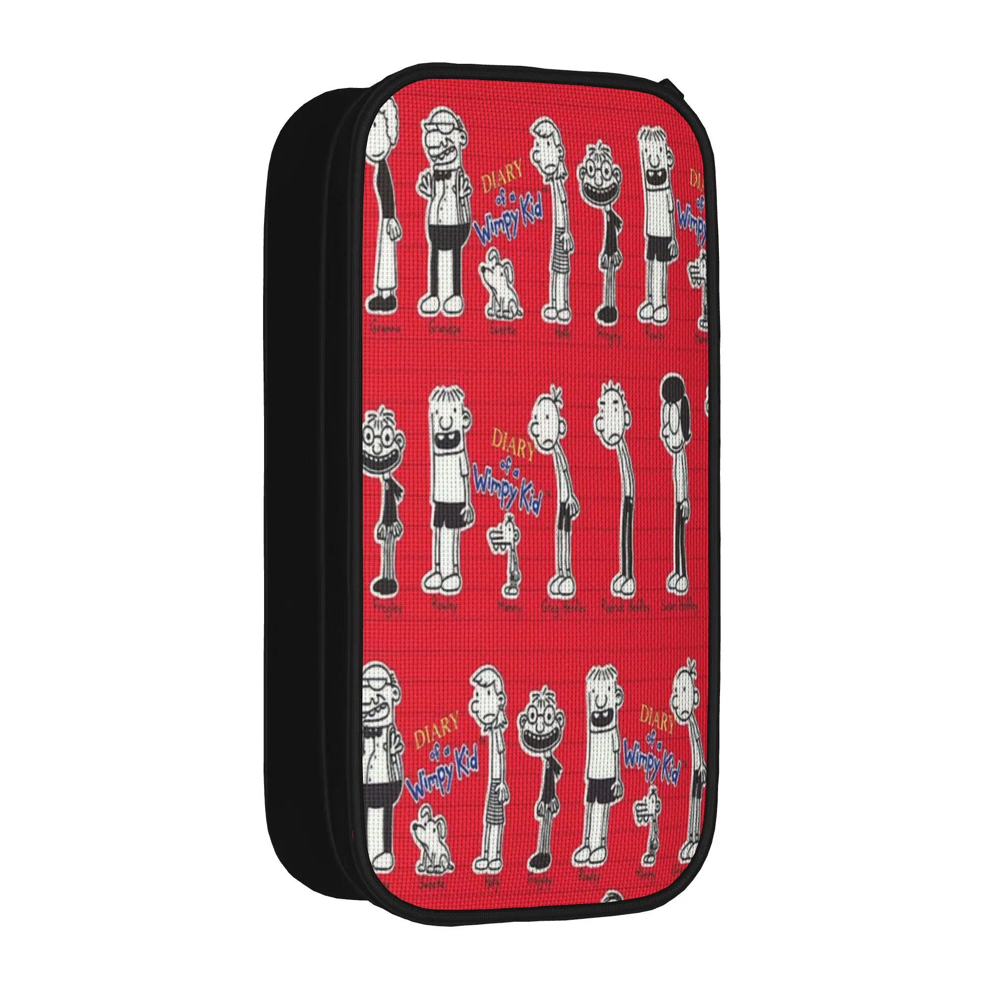 Large-capacity Pencil Pouch Diary Of A Wimpy School Supplies  Double Layer Pencil Bag Women Makeup Bag Suprise Gift