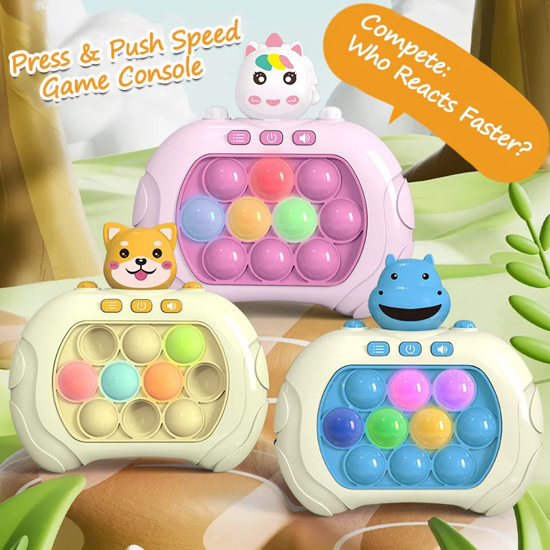 

Новинка 2025, игрушка-антистресс с игровой ручкой Fidget Quick Push Bubble, рождественские подарки на день рождения для детей и взрослых