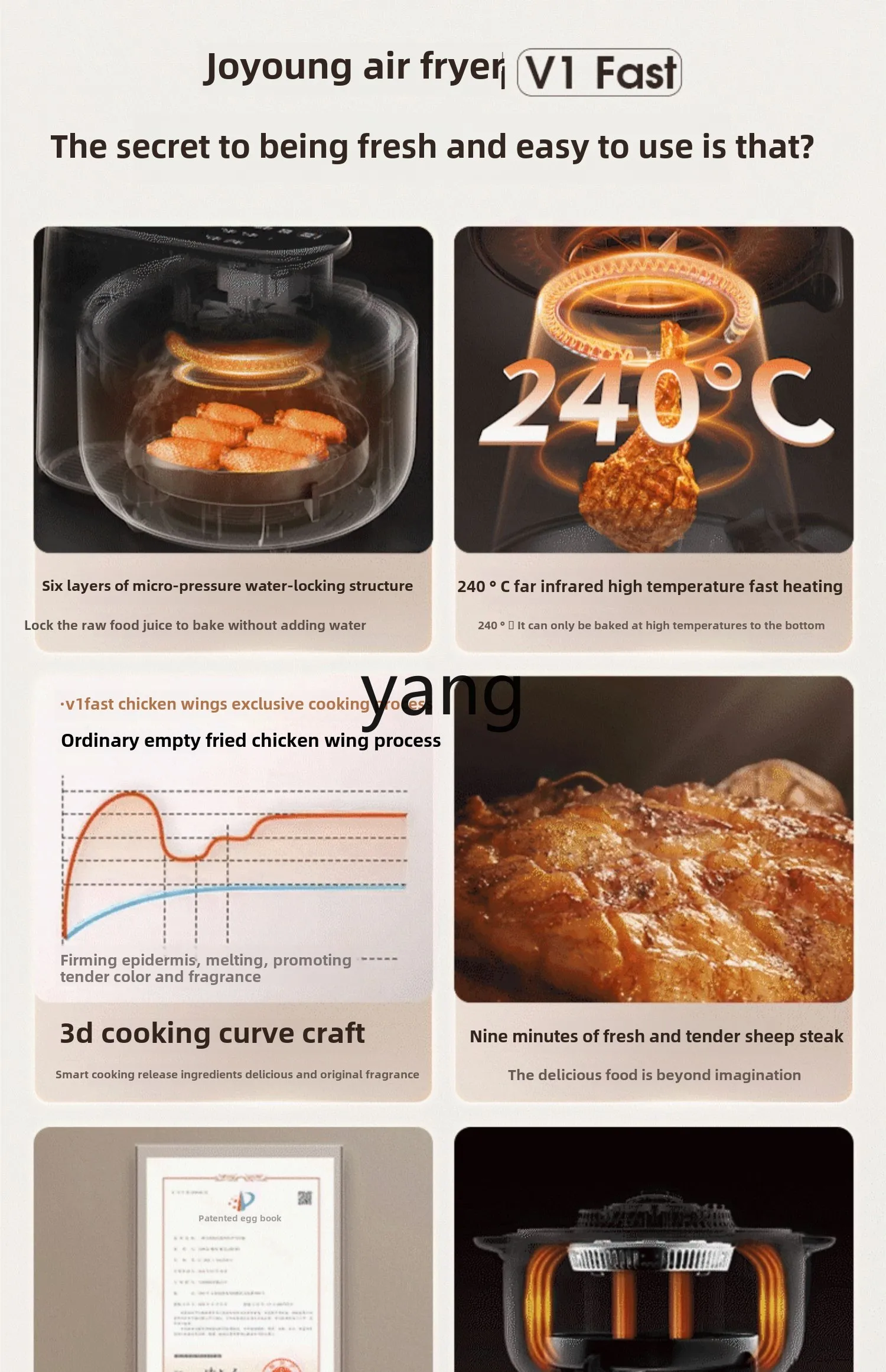 Lhh casa nova fritadeira elétrica visual sem voltagem de grande capacidade multifuncional forno máquina de cozinhar