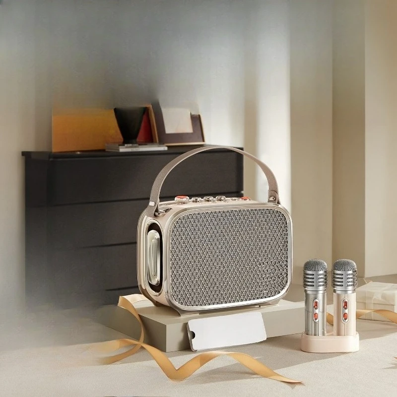 Electric Guitar Audio Karaoke Speaker Subwoofer Large Volume Bluetooth Speaker Wireless Portable Outdoor