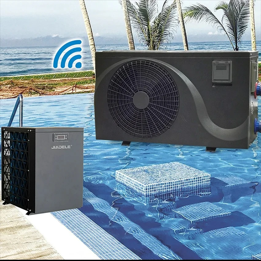 Mini R32 Zwembad Warmtepomp DC inversor WIFI calentador de piscina bomba de calor para piscina calentador de agua