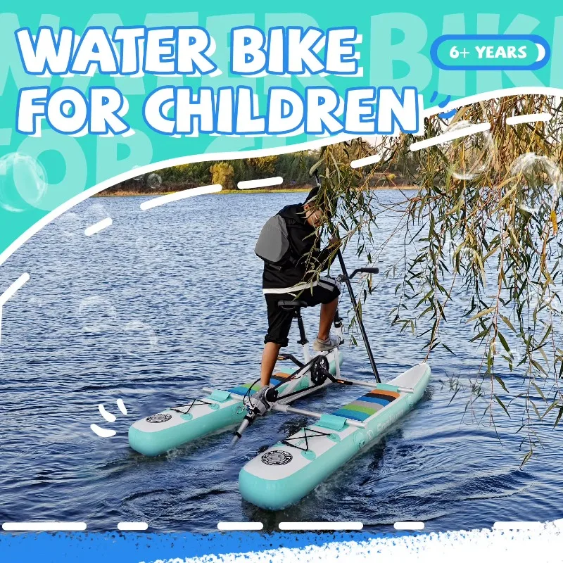 Direct Selling Factory Custom Floating Bicycle Pedal Boat Water Bike Kids For Sale.