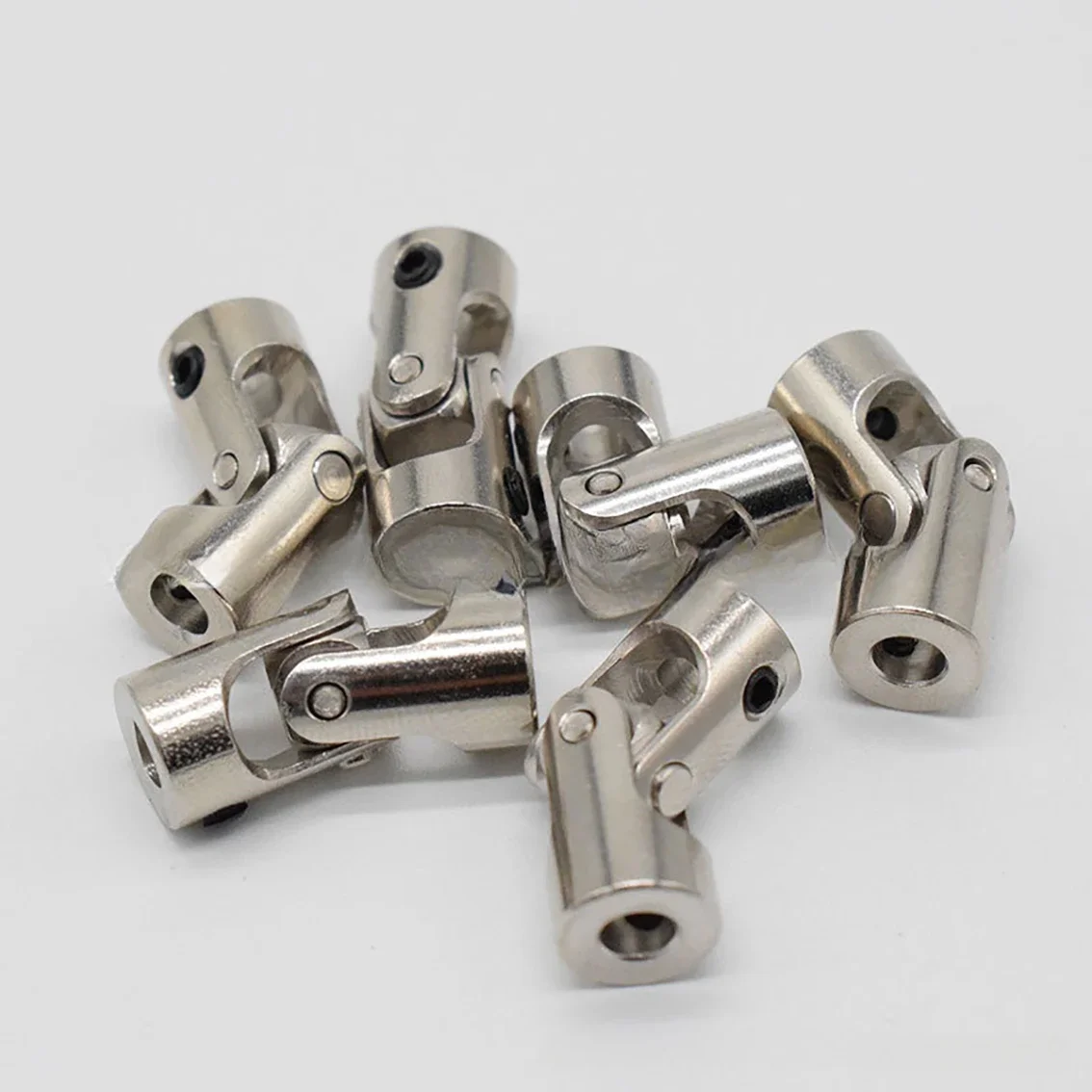 1Pcs 2/2.3/3/3.17/4/5/6/8/10mm Shaft Coupler Motor Connector Metal Universal Joint Coupling Metal High-Strength Cardan Joint