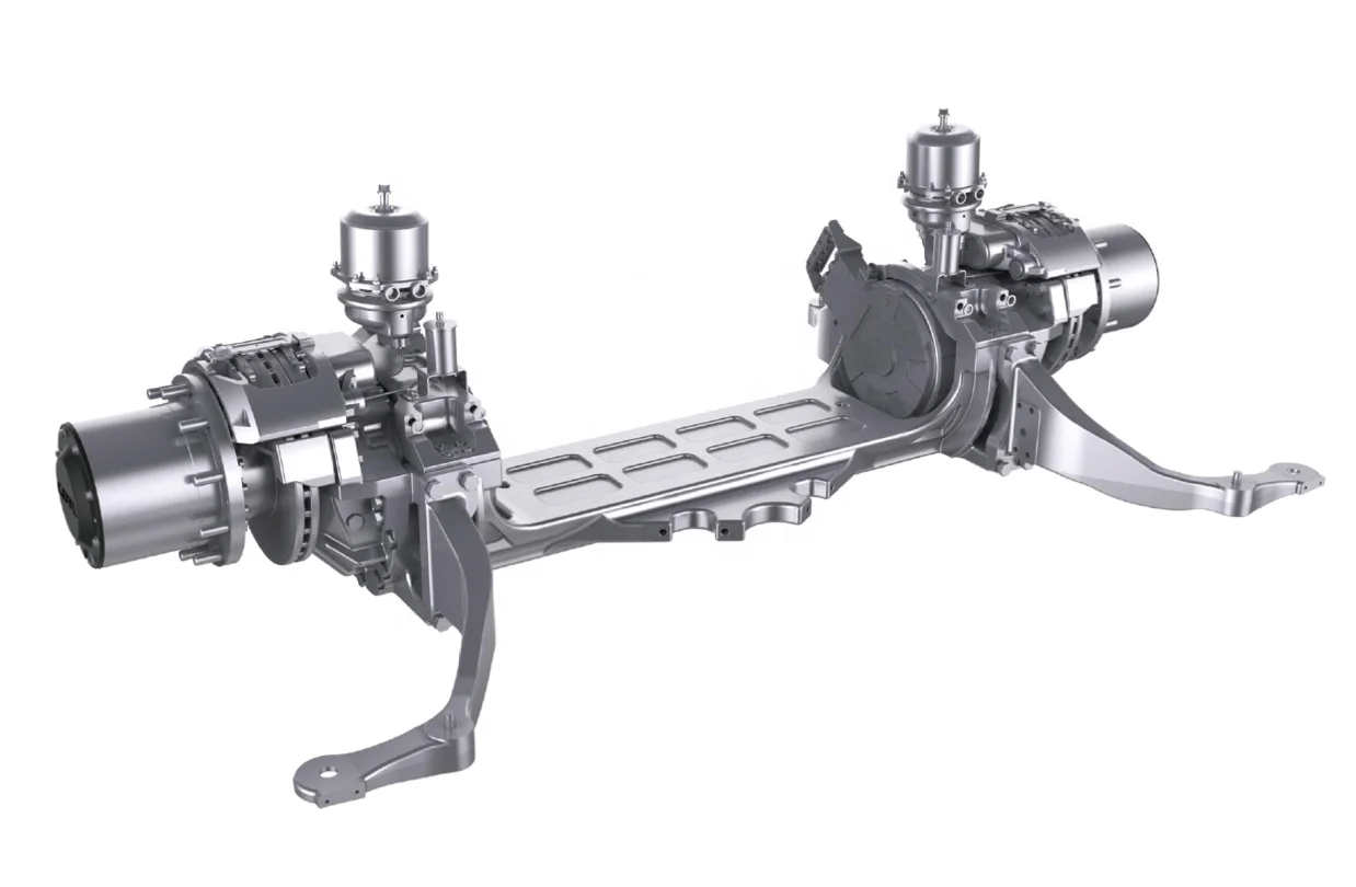 Электрический грузовик с тяжелой платформой, 80 кВт, 180 кВт, 360 кВт, электронная ось с дифференциальным механизмом для самосвала тяжелого грузовика