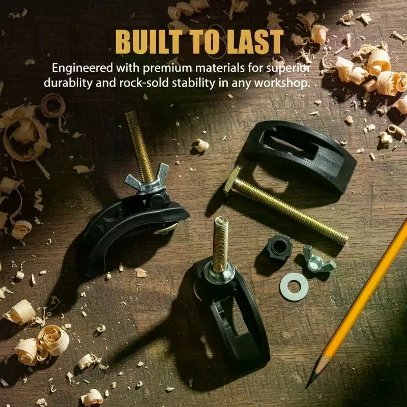 

2/4/6 комплектов зажимных приспособлений для фрезерных станков с ЧПУ, для фрезерования, гравировки и резки, с дугообразной прижимной пластиной, для рабочего стола с Т-образными пазами