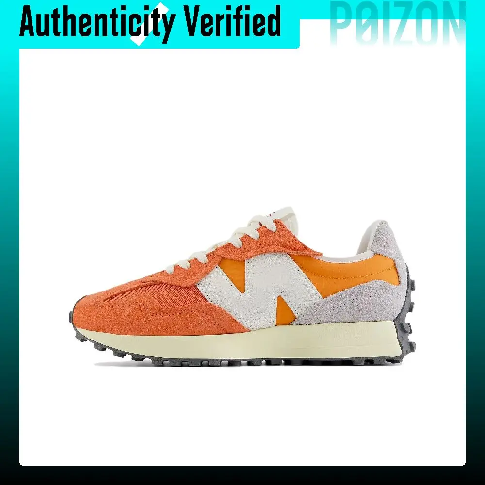 New Balance NB 327 Mesh Low top Casual City Commuting Running Shoes Unisex Orange White U327WRC