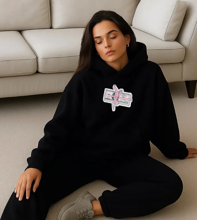 

Свободная толстовка с принтом, повседневная, модная, универсальная, с капюшоном, для поездок на работу, с длинными рукавами, стандартной длины, без пуговиц