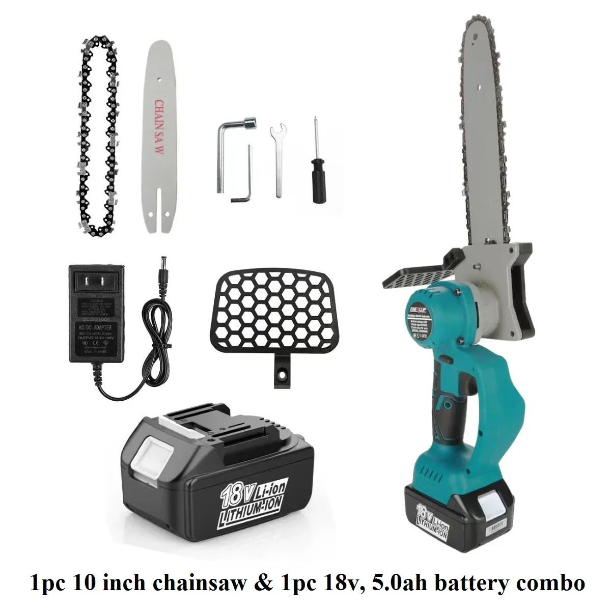 

Z Портативная 10-дюймовая ручная бензопила для резки древесины для дома и сада, литий-ионный аккумулятор, электрический беспроводной небольшой электроинструмент, цепная пила