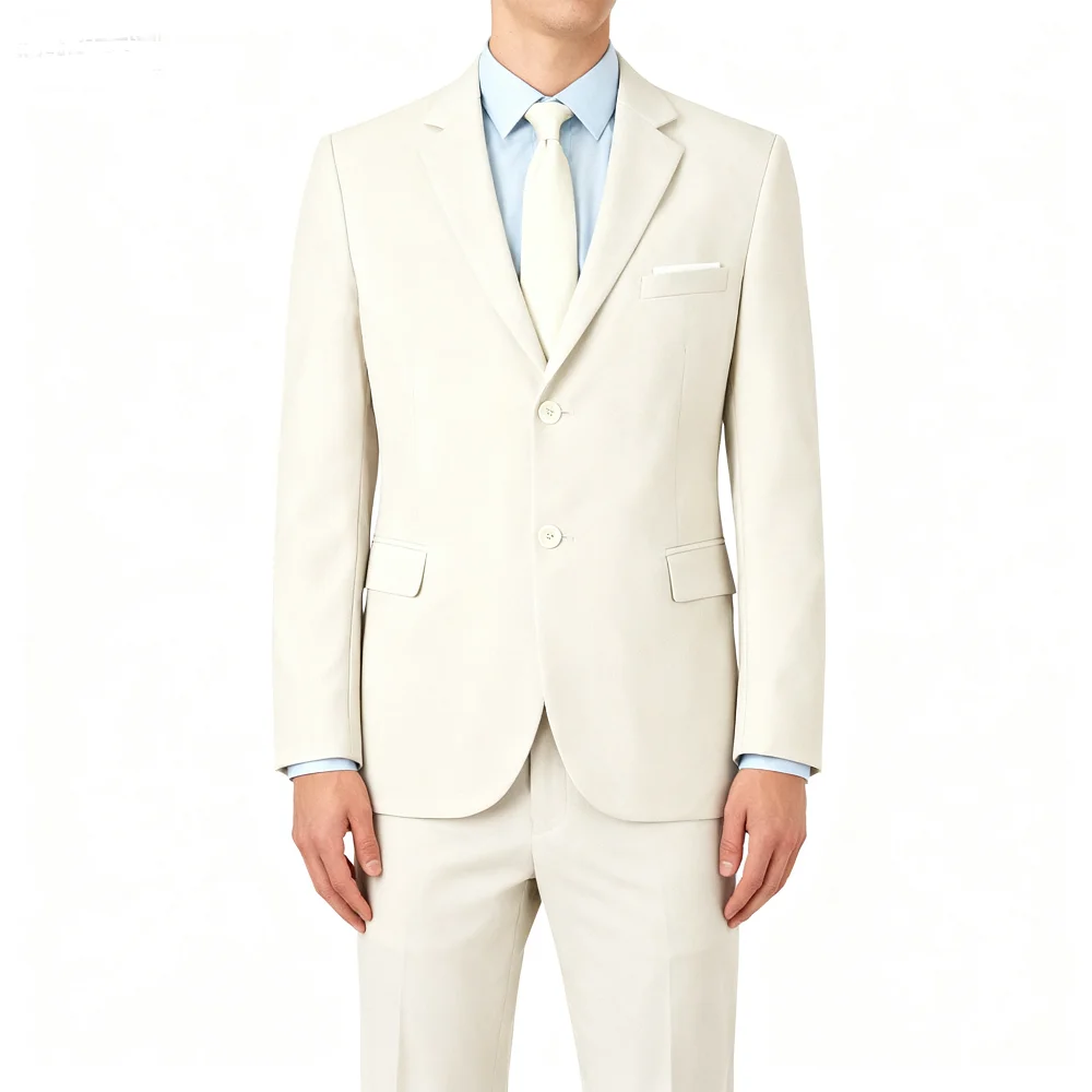 

Asymmetric Men's Terno with Buckle Blazer Sets Groomsmen Smoking Customizable Wedding Dance Prom Formal Suit Custom Tailored