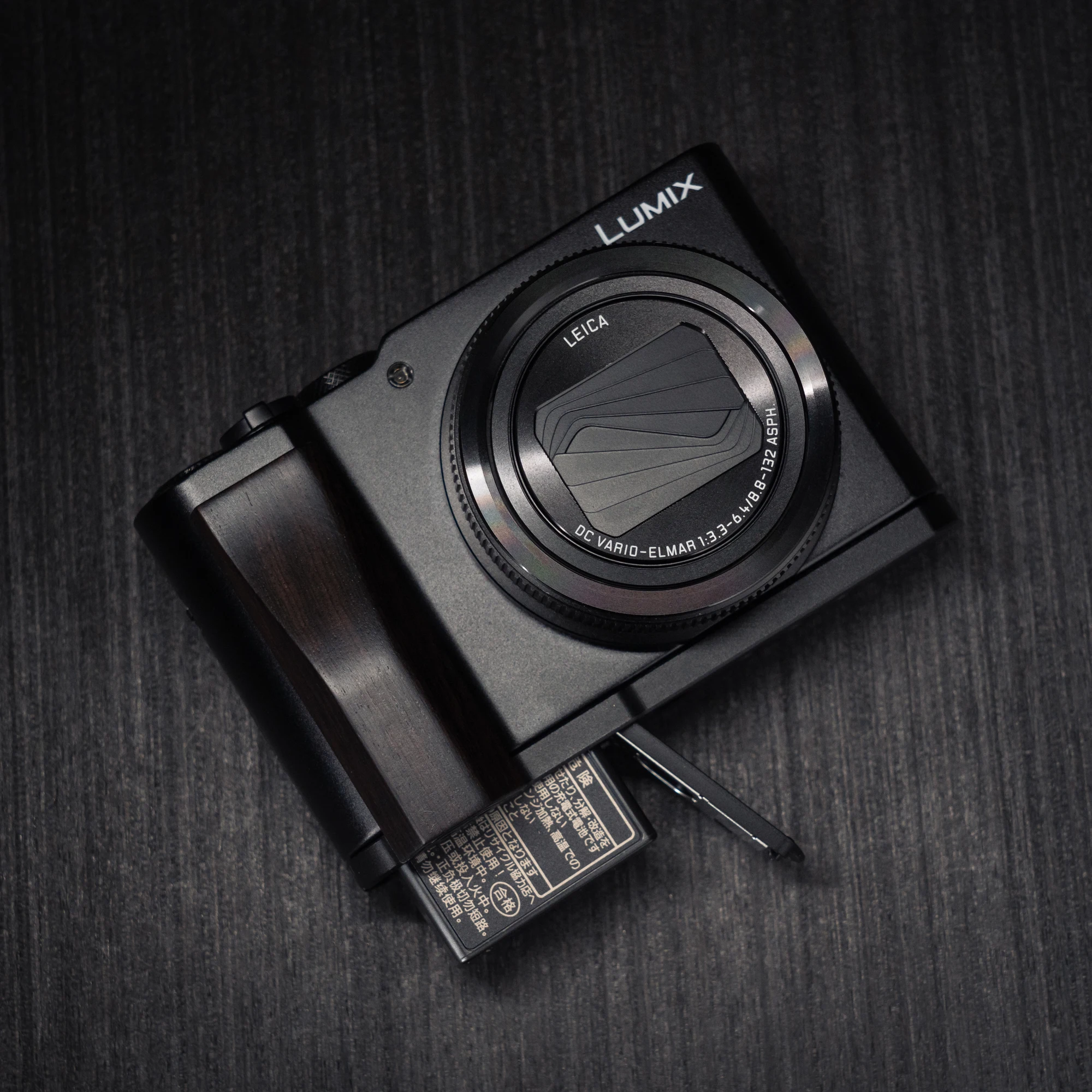 Holz-Handgriff-L-Halterung für Panasonic Lumix ZS300 Kamera mit Schnellwechsel-L-Plattenhalterung Ultraleicht mit Legierungsbasis – Detail 2
