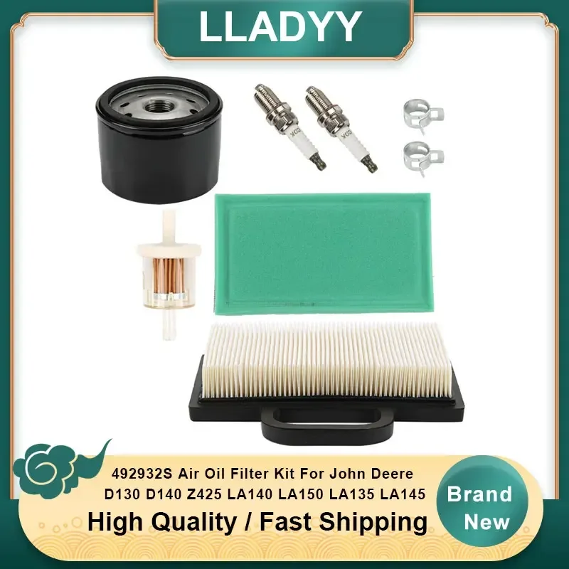 492932S Air Oil Filter Kit For John Deere D130 D140 Z425 LA140 LA150 LA135 LA145