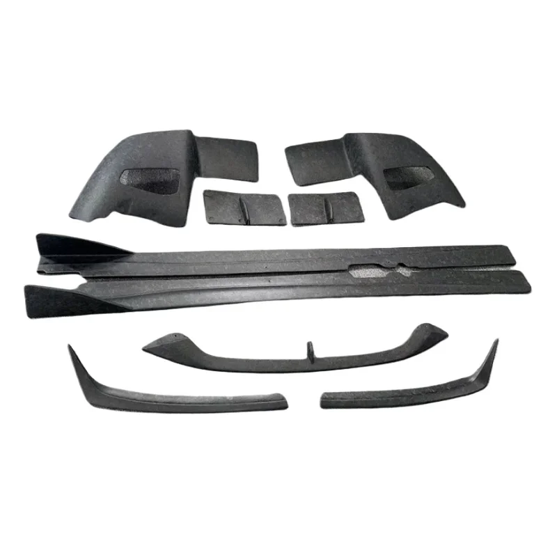 RZ Style Matte Forged Carbon Fiber Body Kit Used for F12 Upgrade Front Bumper Lip Side Skirts Rear Diffuser