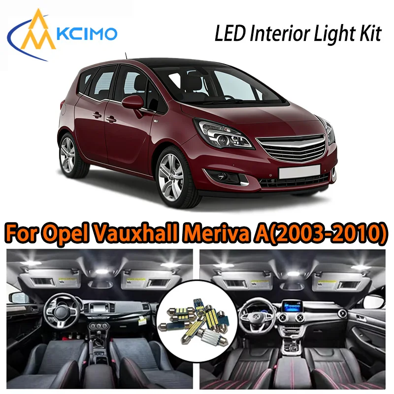 

LED Interior Lights For Opel Vauxhall Meriva A(2003-2010),Enhances Your Car Cabin Ambiance,Easy To Install,High-Quality LED Kit