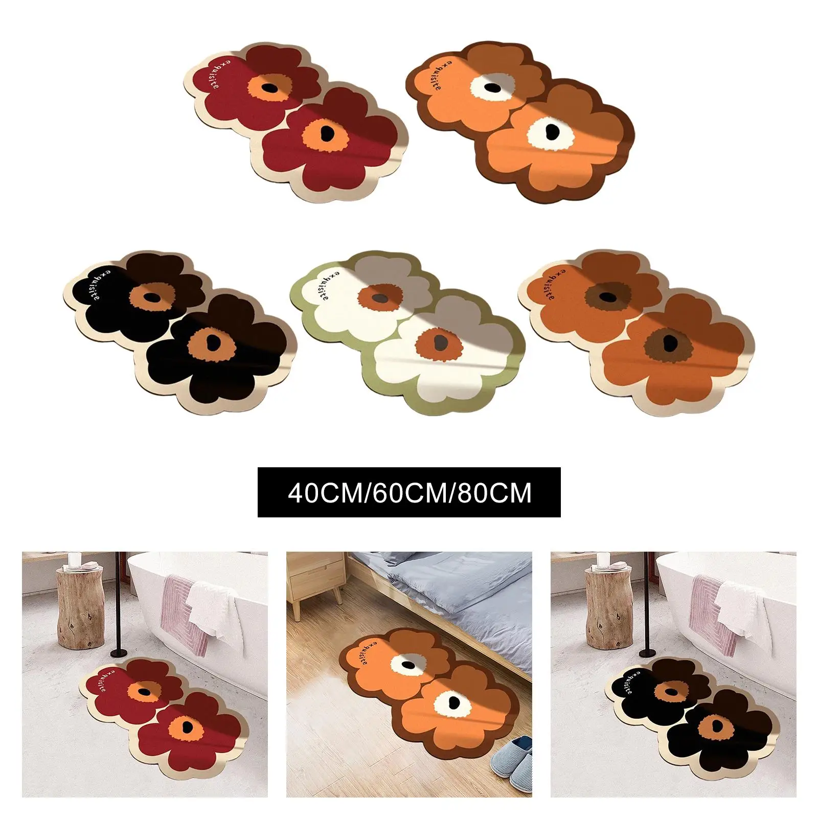 Doormat Non-Slip Rubber Backing Indoor Floor Doormat Machine Washable Doormat