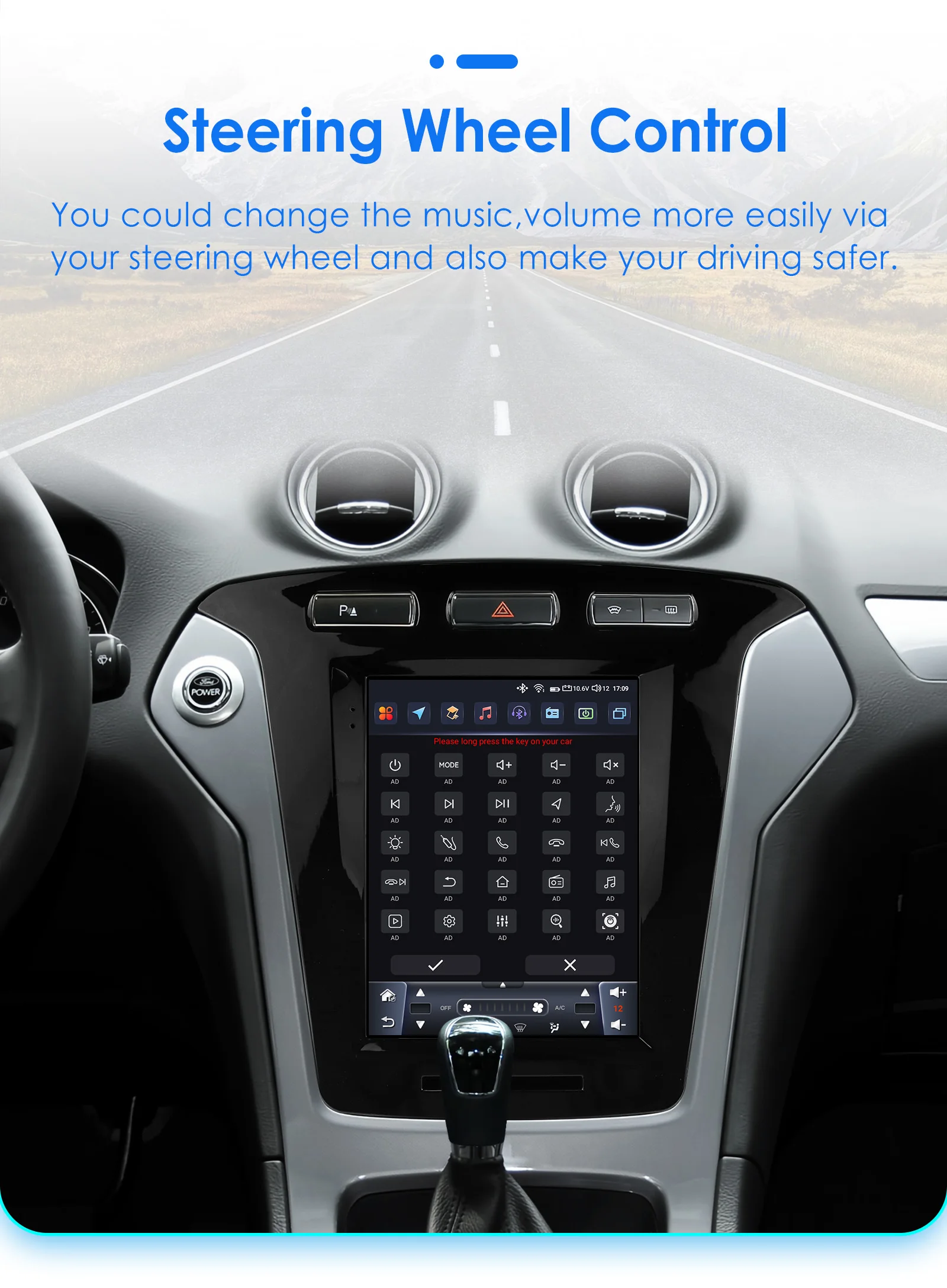 9.7"carplay android 13 auto radio samochodowe dla Ford Mondeo mk4 Galaxy A/C 2011-2013 Autoradio Odtwarzacz multimedialny GPS Stereo 4G SWC RDS