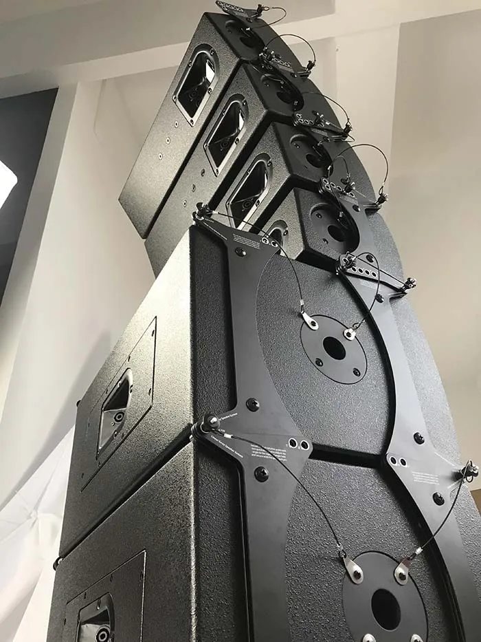 Professional audio 800 Watt Powered Sound System stage/church performance 6.5 inch line array speaker