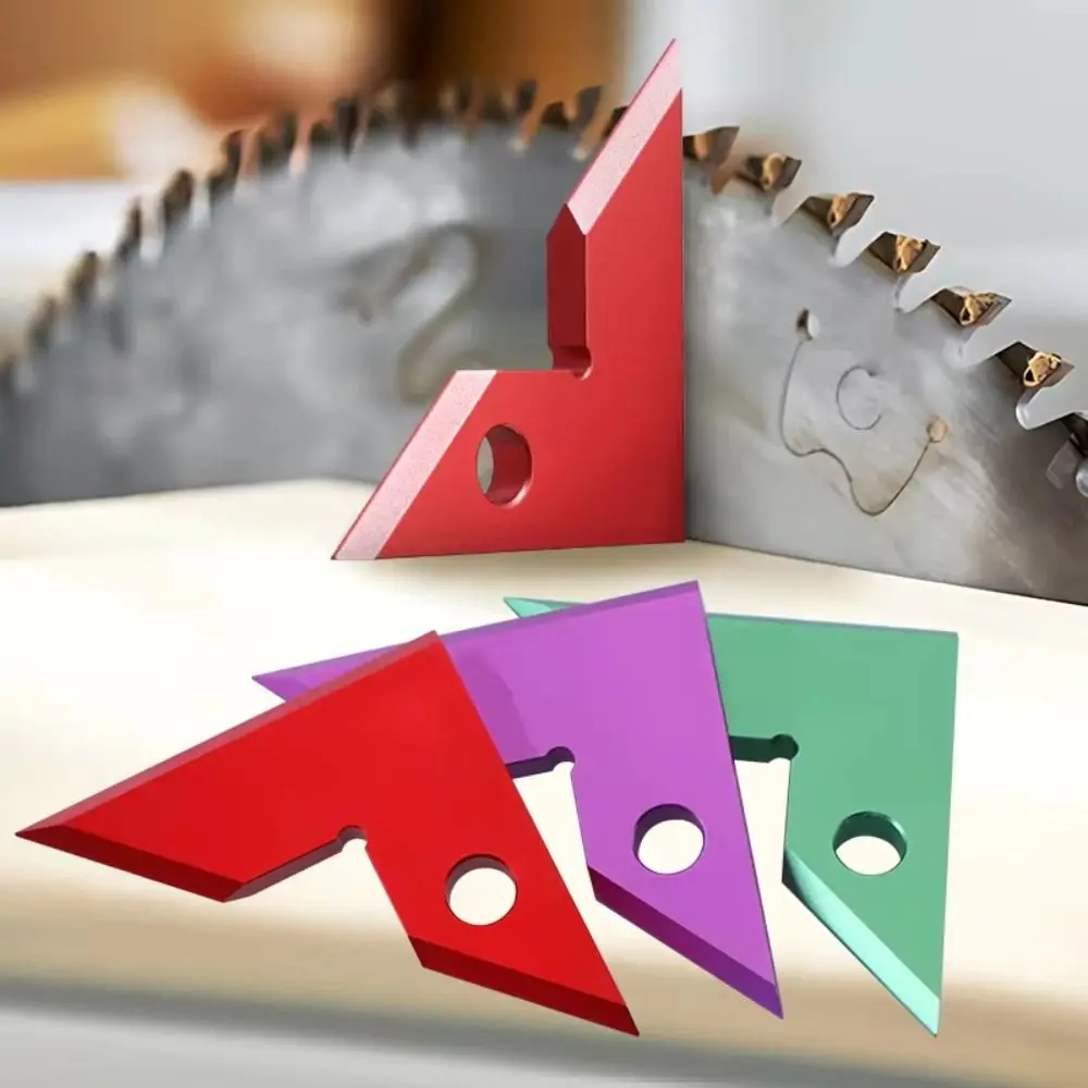 45° 90° Right Angle Gauge Aluminum Alloy High Precision Square Angle Ruler Wear Resistant Multifunctional Woodworking Square