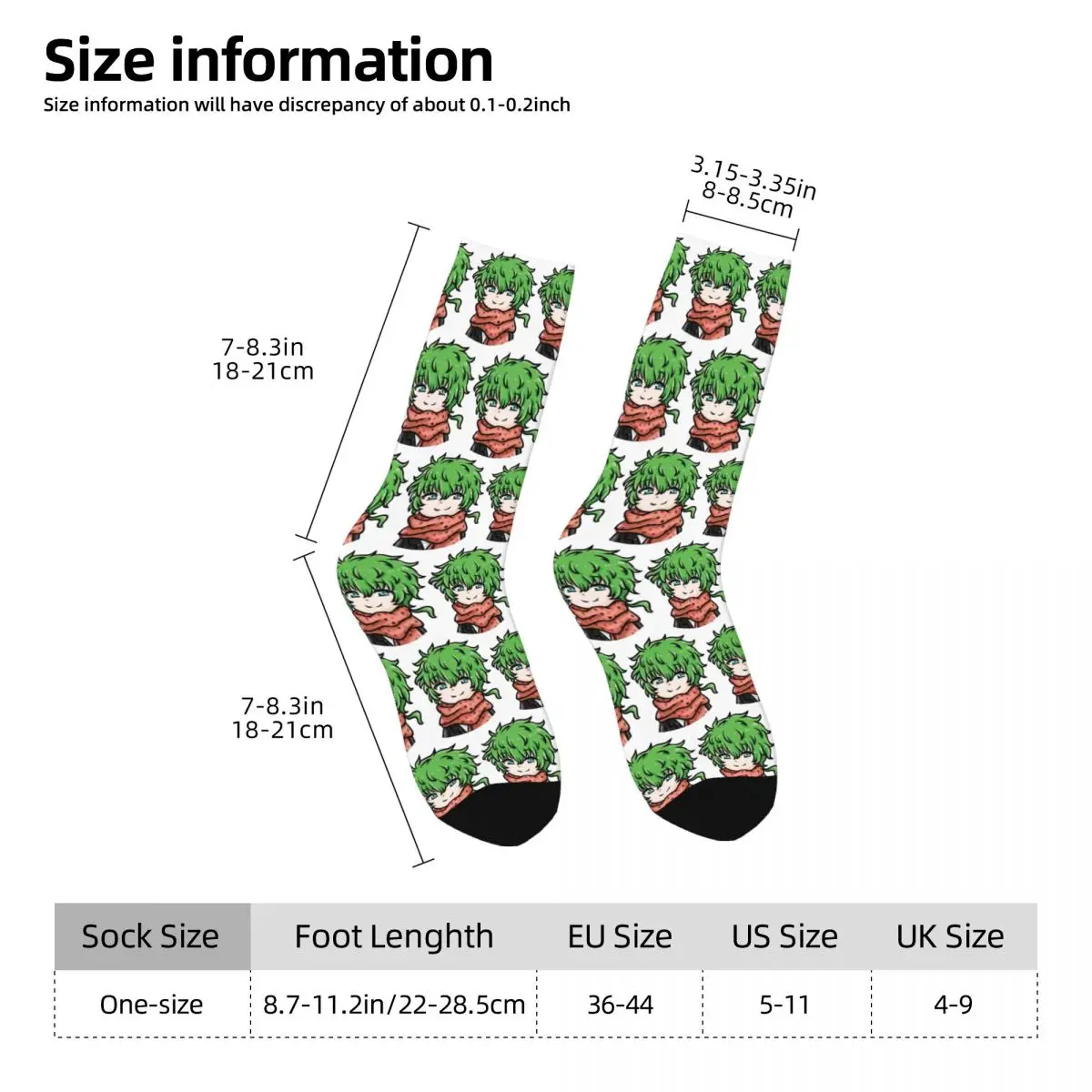 Your Turn To Die Socks Midori Fashion Stockings Unisex Men Soft Breathable Cycling Socks Autumn Pattern Non Skid Socks