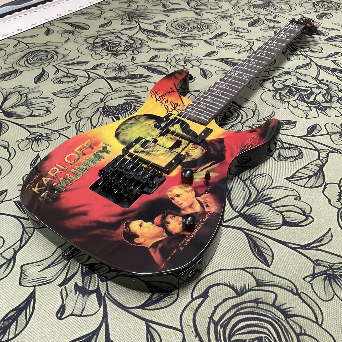 6-string electric guitar, rosewood fingerboard smooth fret guitars, beginner to intermediate transition electric guitarra view 2