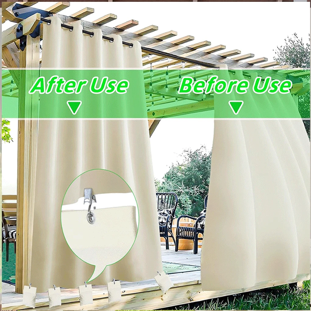 8pack/lot Sandbags For Gazebos Heavy Outdoor Curtain Weight Bags Windproof Bottom Weights