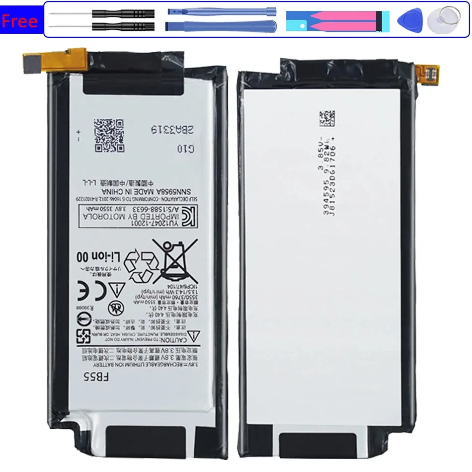 Battery FB55 3760Mah For Motorola Droid Turbo 2 Turbo2 Moto X Force XT1580 XT1581 XT1585 FB 55 Bateria