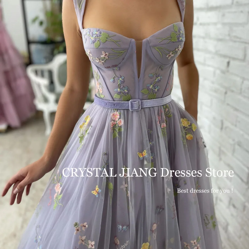 Short Purple Strapless Lace Prom Dresses Natural Waist Sleeveless with Applique 프롬드레스  A Line Tea Length فستان سهرة نسائي