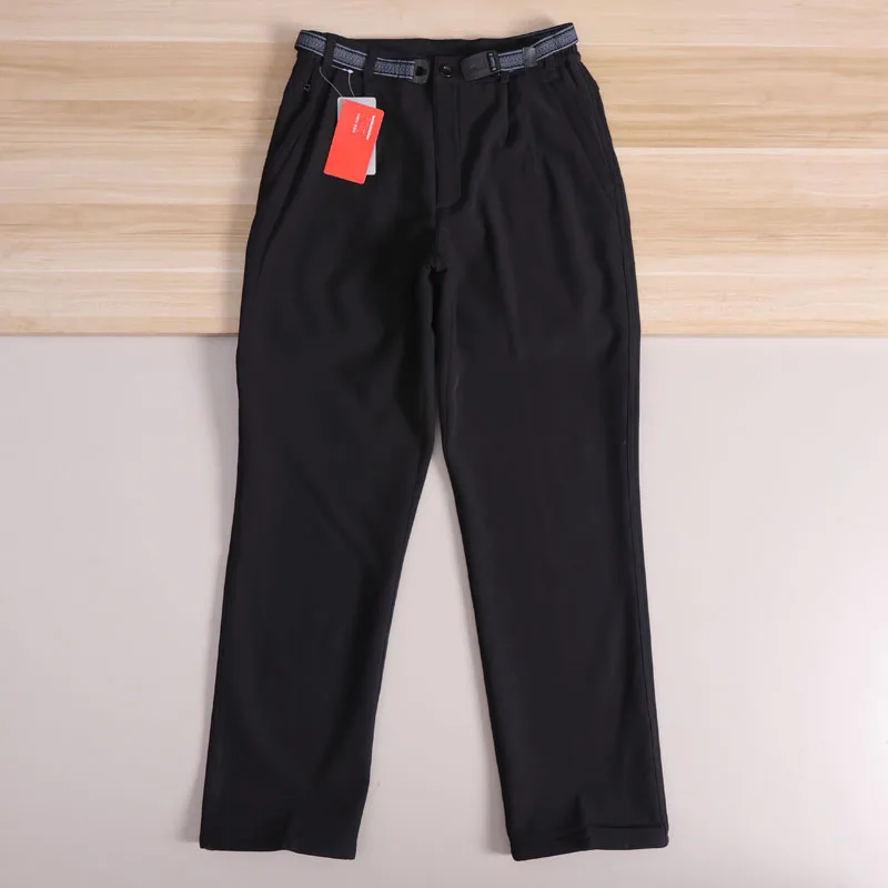 

Мужские повседневные брюки Thiened Fce для занятий спортом на открытом воздухе, ветрозащитные брюки с прямыми штанинами и петлями для ремня, осенне-зимние модные брюки для отдыха