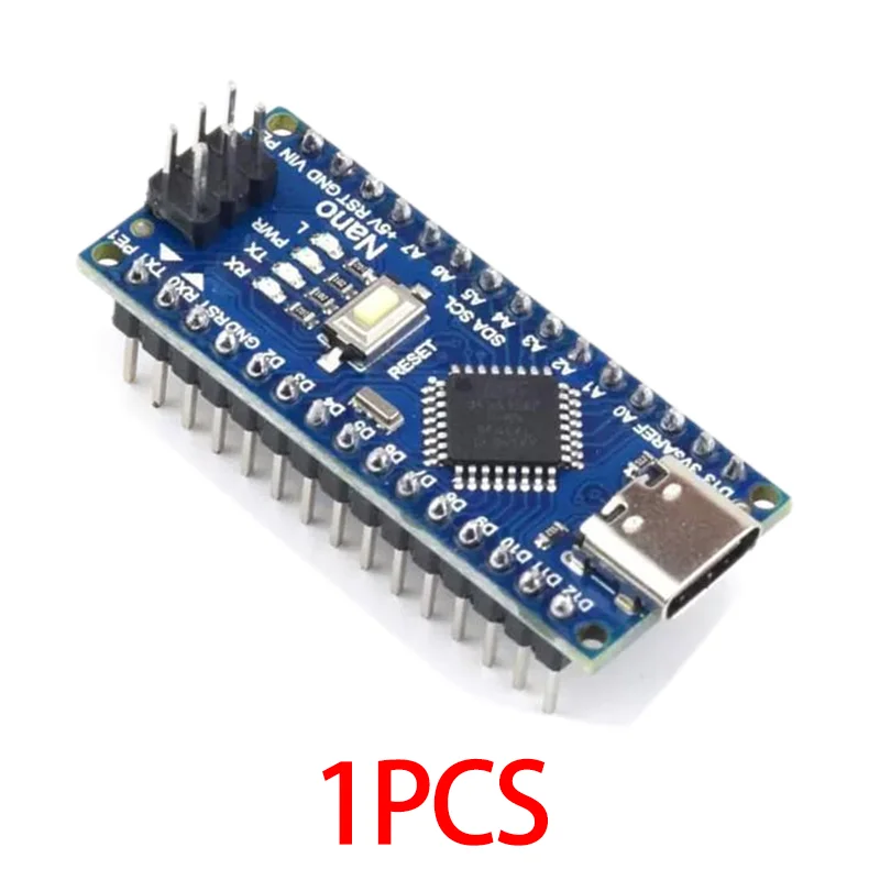 10-1PCS Nano 3.0 Mit dem Bootloader-kompatiblen Controller CH340 USB-Treiber Mini / Typ-C / Micro 16Mhz ATMEGA328P für Arduino