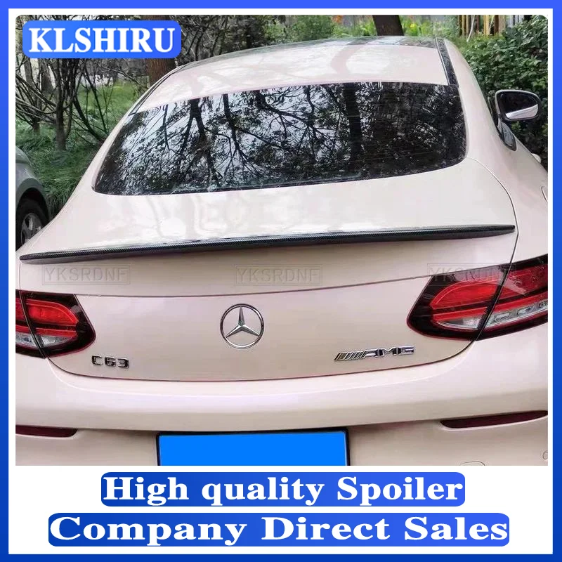 YKSRDNF For Mercedes-Benz W205 C-class COUPE 2-DOORS 2015 2016 2017 2018 2019 Spoiler ABS Car Rear Trunk Wing Spoiler