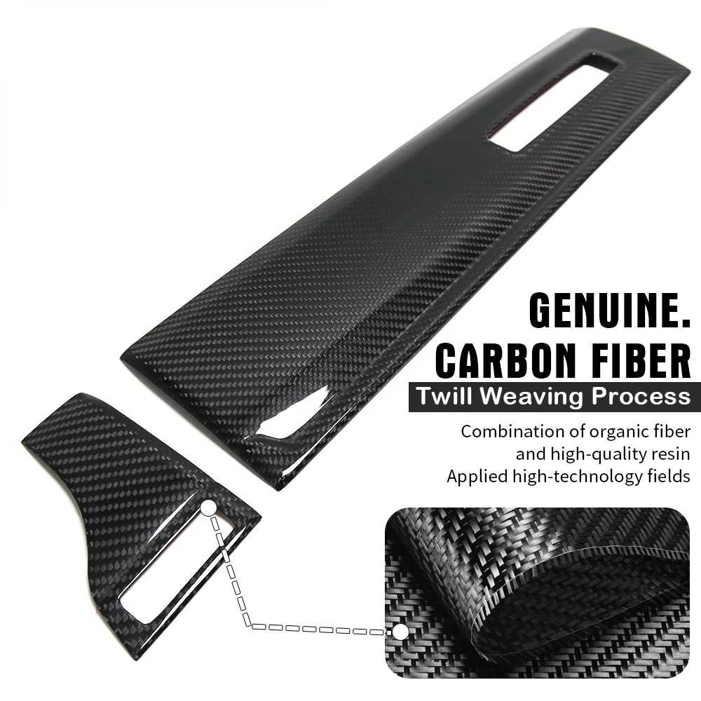 For Dodge Ram 1500 TRX Limited Laramie Rebel 2019-2023 Passenger Glove Box Cover Trim Real Carbon Fiber Interior Accessories view 6