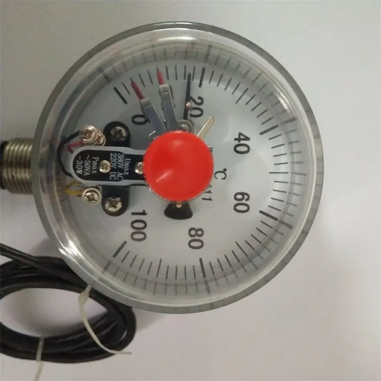 exquisite craftsmanship Shockproof electric contact bimetal thermometer