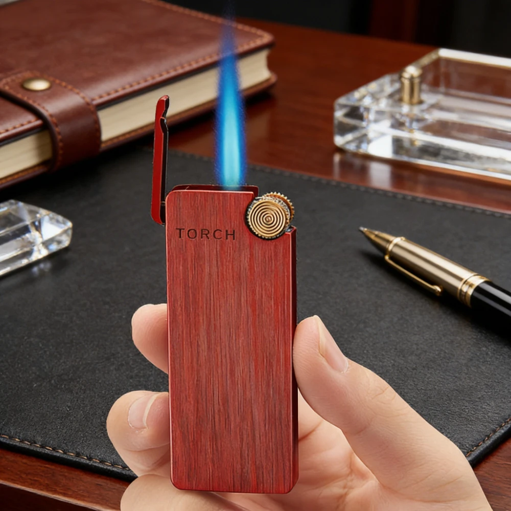 

Super Ultra-thin Butane Torch Lighter Grinding Wheel Flint Lighters Windproof Jet Turbo Lighter for Smoking Gadgets for Men