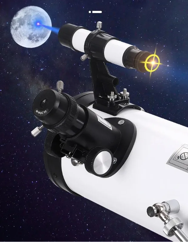 114MM Large Caliber Telescope Astronomical Refracting Portable Travel for Astronomy Beginners Kids Adults