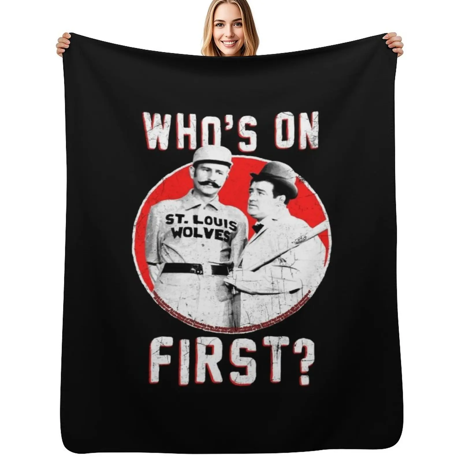 ABBOTT AND COSTELLO FIRST Throw Blanket Shaggy Personalized Gift Retros Softest Sofa Quilt Blankets For Bed Blankets