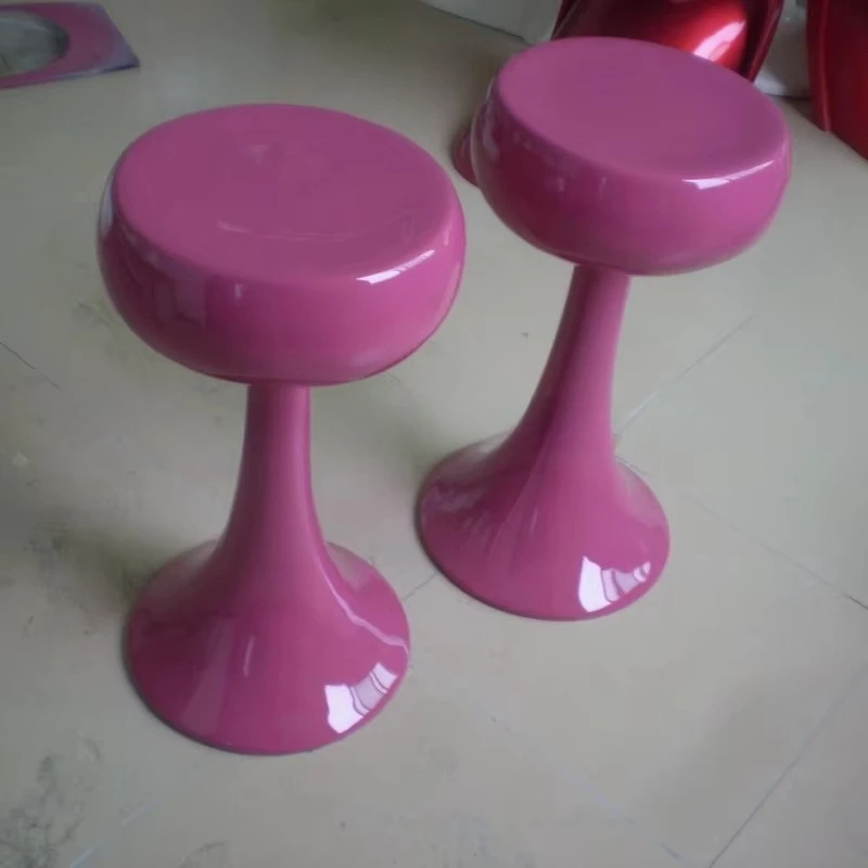 *New Arrivals Creatively Designed Mushroom-Shaped FRP Leisure Stool for Nail Hair Beauty Salons view 5