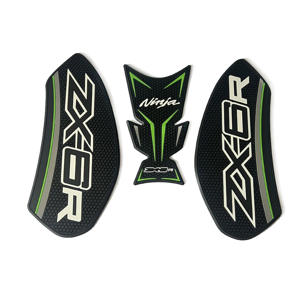 For Kawasaki Ninja ZX6R ZX-6R 2024- Motorcycle Sticker Anti slip Fuel Tank Pad 3D Side Gas Knee Grip Traction Pads