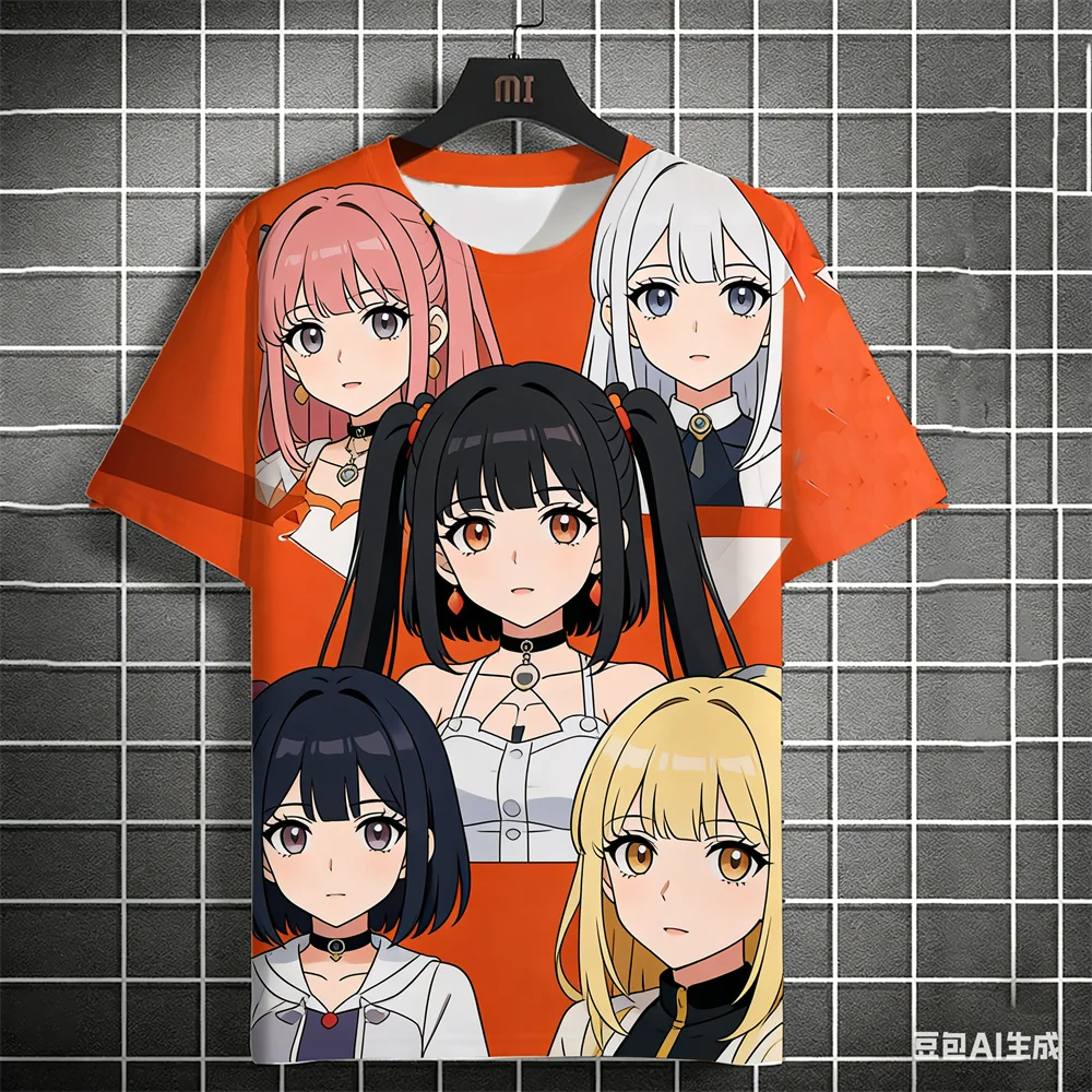 

Summer Men's Women's T-Shirts 3D anime girl pattern print gifts for man casual home graphic t shirts oversized tshirt anime tops