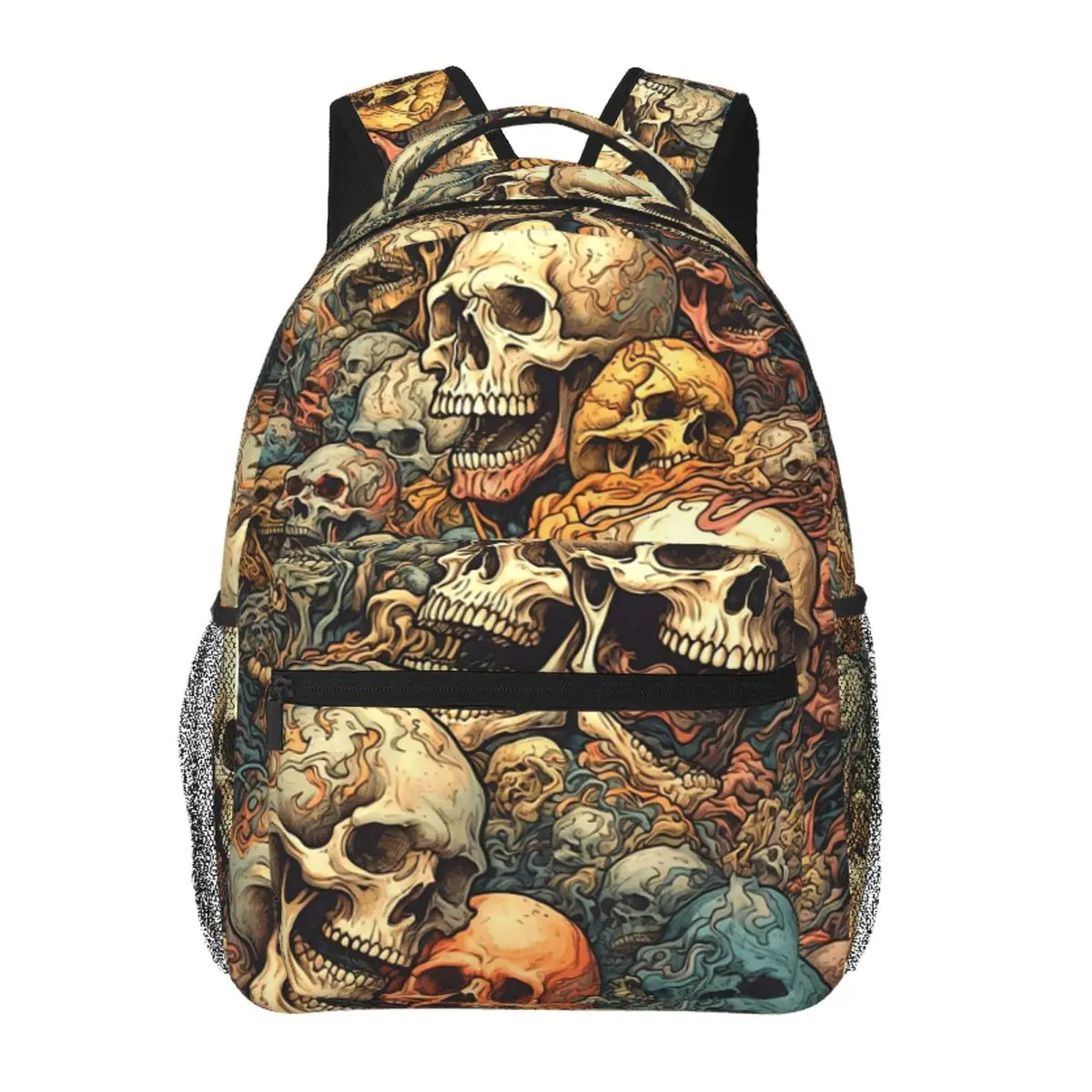 

Demonic And Skull-inspired Art Backpack Student Boys Girls BookBag Children School Bag Laptop Shoulder Bags for Men Women