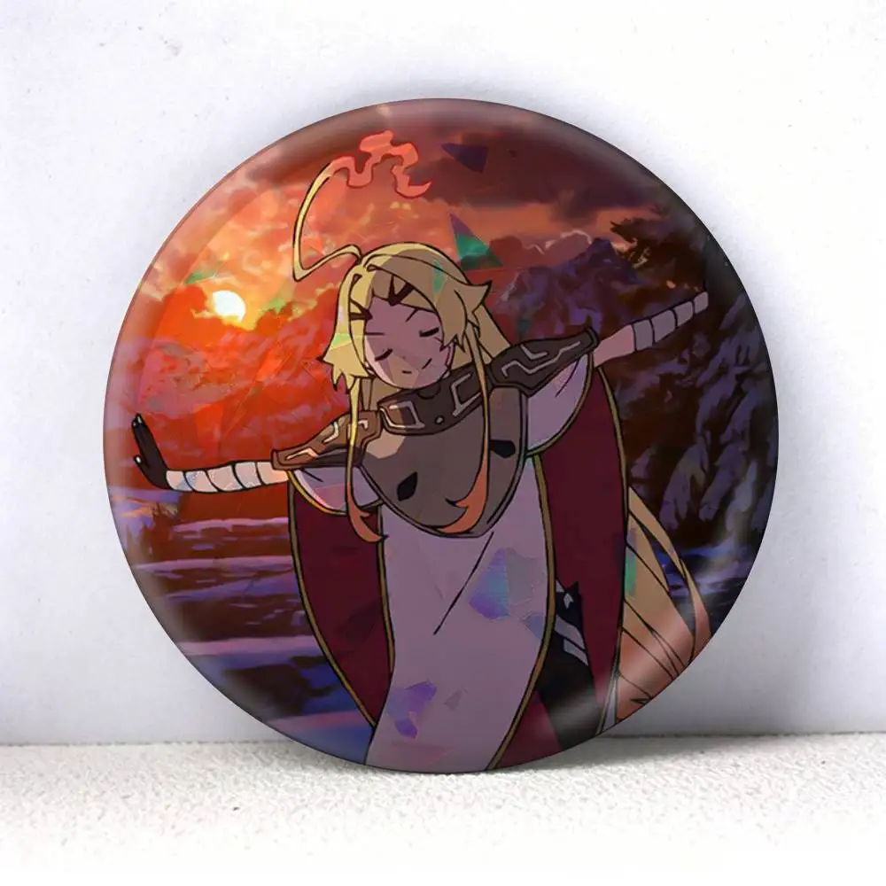 Sentenced to Be a Hero Anime  75mm 44mm 25mm Brooch Backpack Hat Pins Accessories Toys Badge