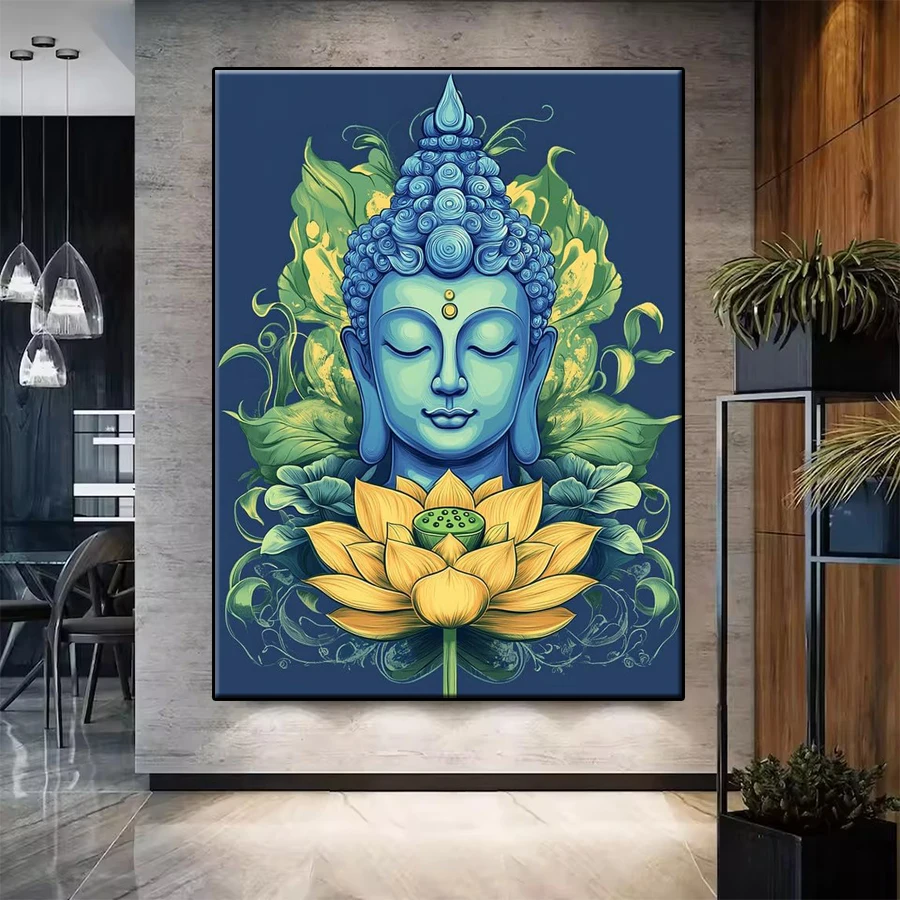 

Diamond Painting Kit New Abstract Art Religious Buddha Statue Diamond Mosaic Picture Embroidery Adult Decoration Gift