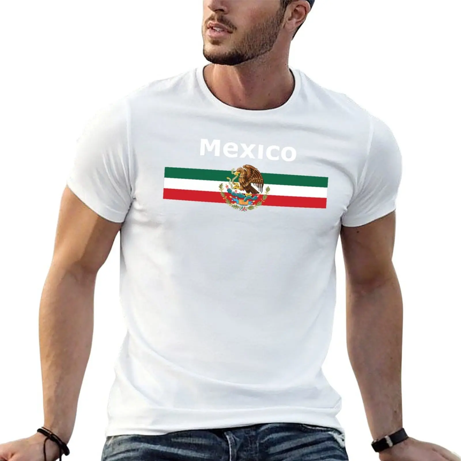 cotton graphic t arms man coat shirt man México T-Shirt t for shirts - of and flag heavy