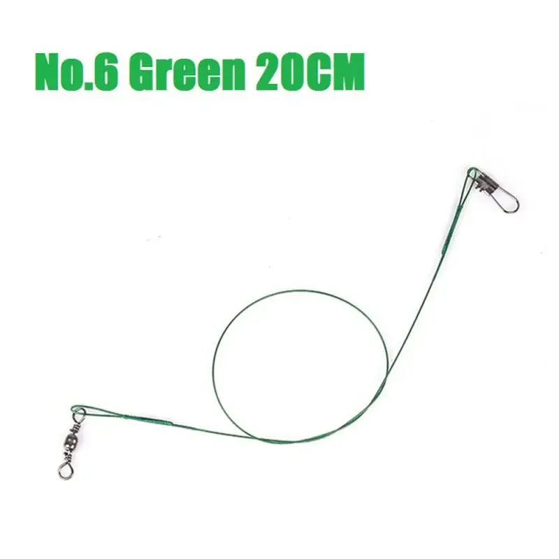 Lead Core Leash Long-lasting Tough And Reliable Anti-bite High Quality Durable Strong Swivel Fishing Accessory Steel Wire Leader