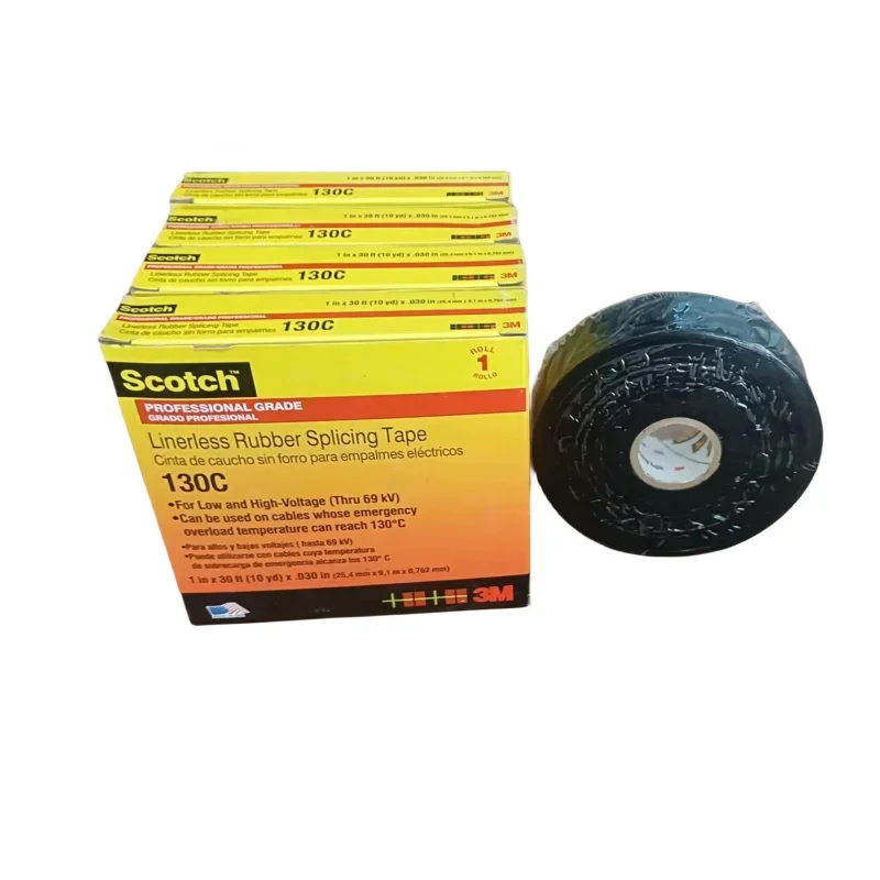 130C black insulation tape, high temperature and high pressure electrical tape